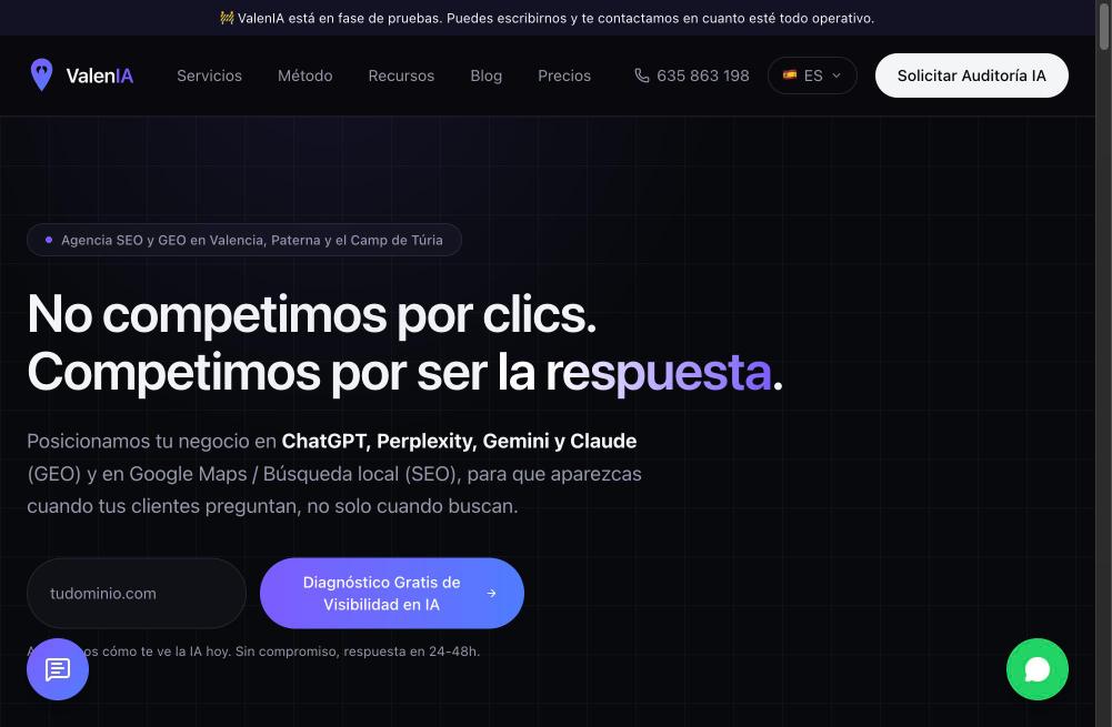Captura de valenciageo.com